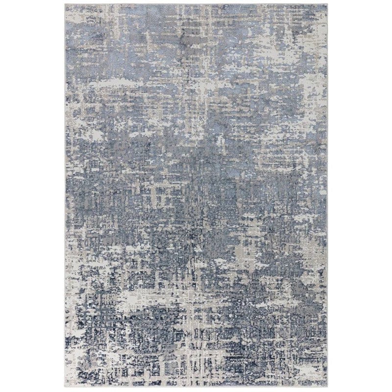 Atmacha Home And Living Rug Stellar ST09 Modern Abstract Blue Rug (High Shine)