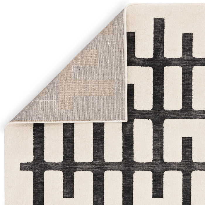 Atmacha Home And Living Rug Valley Charcoal/Ivory Junction Rug