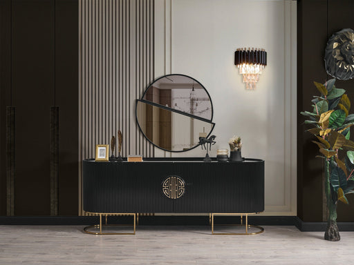 Atmacha Home And Living Sideboard Black / Gold Gucci Sideboard
