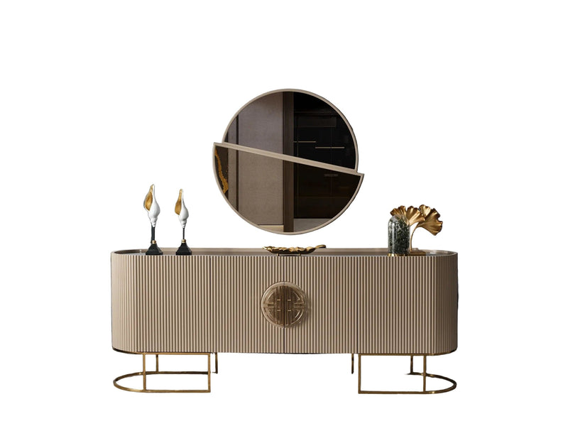 Atmacha Home And Living Sideboard Cappuccino / Gold Gucci Sideboard