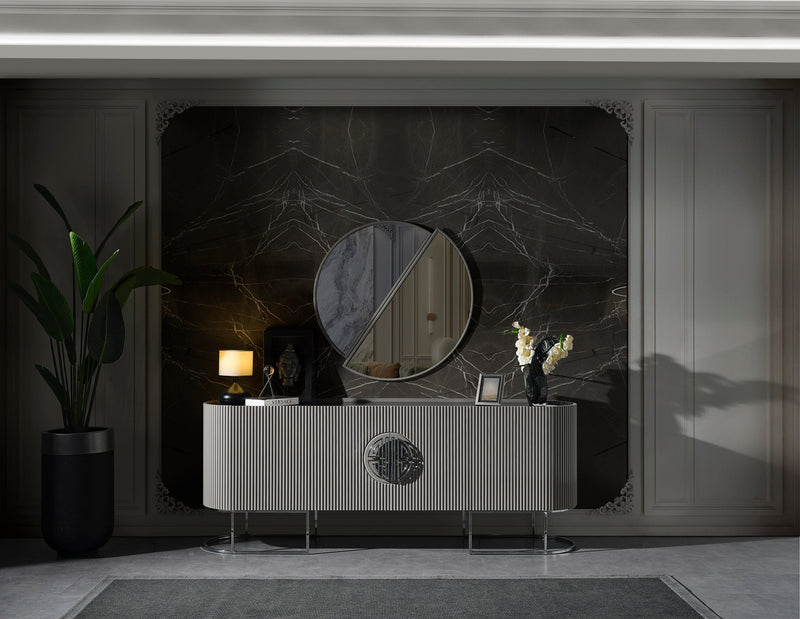 Atmacha Home And Living Sideboard Grey / Gold Gucci Sideboard