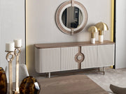 Atmacha Home And Living Sideboard Lunis Console & Mirror