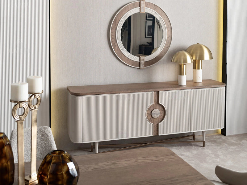 Atmacha Home And Living Sideboard Lunis Console & Mirror