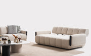 Atmacha Home And Living Sofa 3 Seater / Cream / Walnut Joop Sofa