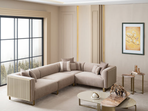 Atmacha Home And Living Sofa 330x229 cm / Black Alessio Corner Sofa