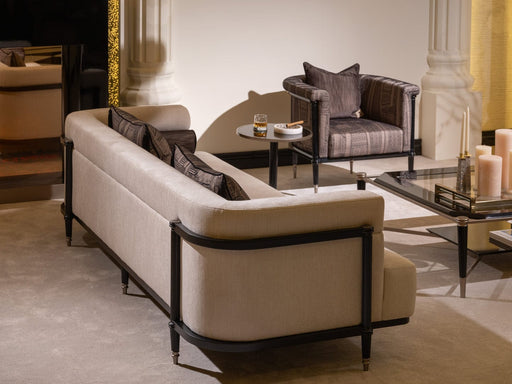 Atmacha Home And Living Sofa 4 Seater / Cream / High Leg Istanblue Sofa