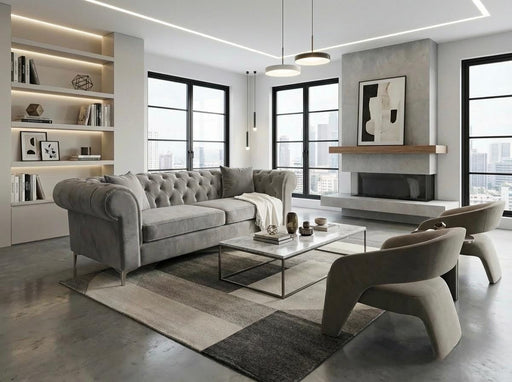 Atmacha Home And Living Sofa Modern Chesterfield Sofa