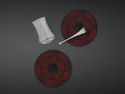 Atmacha Home And Living Tea Glass and Saucer Dervish ZDA Osiris Tea Glass and Saucer - Black