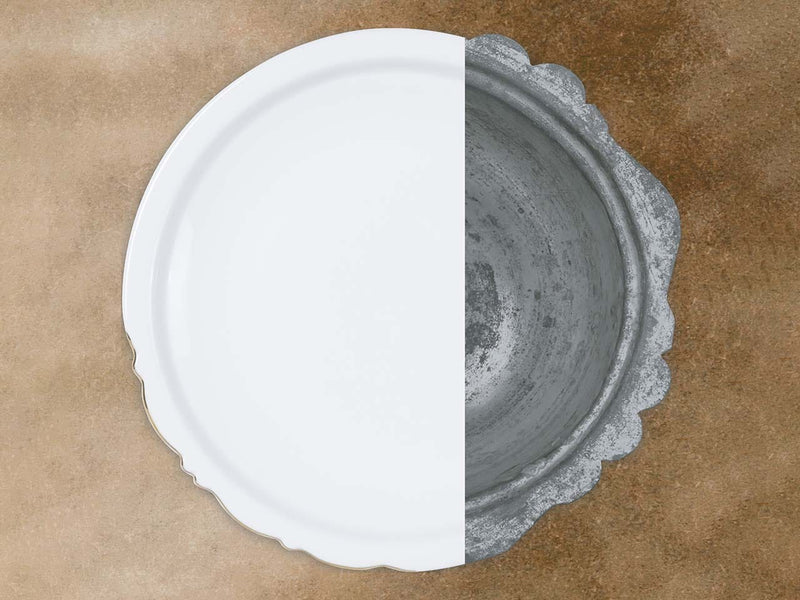 Atmacha Home And Living Tea Glass and Saucer Eser-i Istanbul Cup and Saucer - White - 220 cc