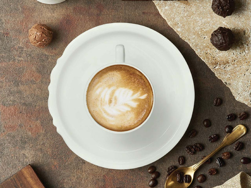 Atmacha Home And Living Tea Glass and Saucer Eser-i Istanbul Cup and Saucer - White - 220 cc