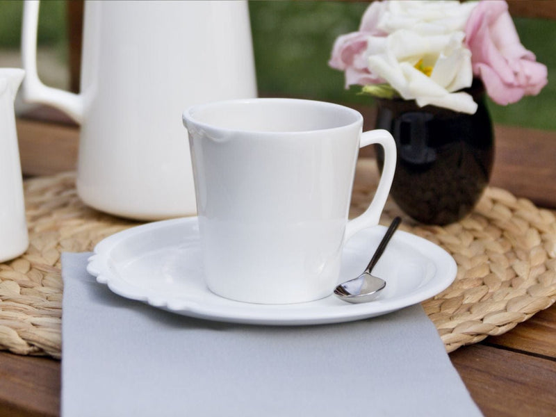Atmacha Home And Living Tea Glass and Saucer Eser-i Istanbul Cup and Saucer - White - 220 cc
