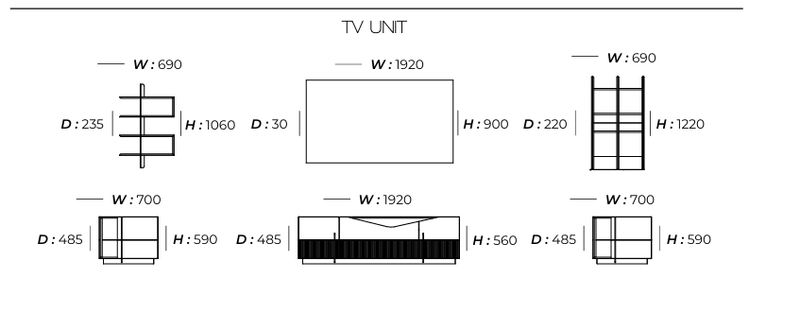 Atmacha Home And Living Tv Unit Istanbul TV Unit