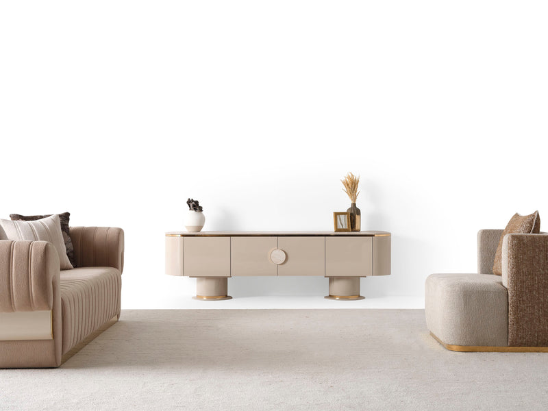 Atmacha Home And Living TV Unit Mink Cirello TV Unit