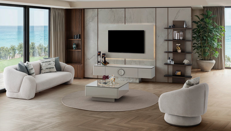 Atmacha Home And Living Tv Unit New Pearl Media Wall Unit