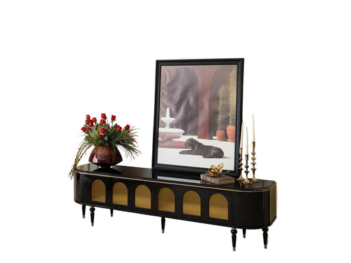 Atmacha Home And Living Tv Unit TV Stand / Antique Brass Knightsbridge TV Stand