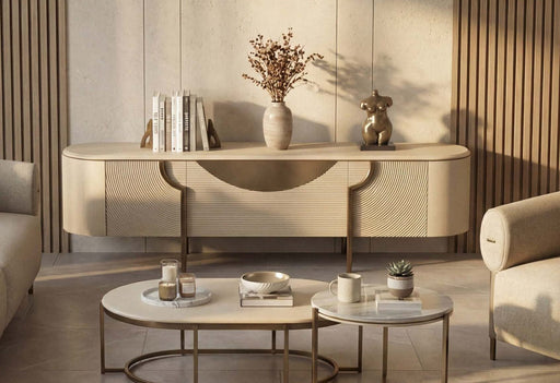 Atmacha Home And Living Tv Unit TV Stand / Antique Brass Monarch TV Stand