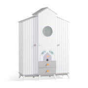 Atmacha Home And Living Wardrobe 3 Door Nia Wardrobe