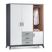 Atmacha Home And Living Wardrobe 3 Door Romy Wardrobe