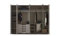 Atmacha Home And Living Wardrobe Ash Grey / Fume Gold Istanbul Wardrobe