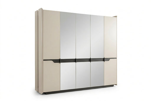 Atmacha Home And Living Wardrobe Cream / Black Tirion Wardrobe