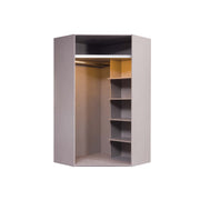 Atmacha Home And Living Wardrobe Double Door Corner Cabinet(133 cm) / Chipboard Puzzle Modular Wardrobe