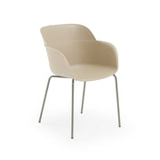 Atmacha Home & Living Armchair Beige / Beige Painted Metal Shell-M Armchair