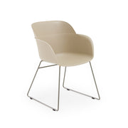 Atmacha Home & Living Armchair Beige / Beige Painted Metal Shell-U Armchair