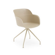 Atmacha Home & Living Armchair Beige / Beige Painted Metal Shell-Z Armchair