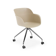 Atmacha Home & Living Armchair Beige / Chrome Coated Shell-O Armchair