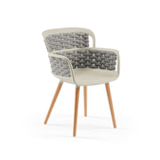 Atmacha Home & Living Armchair Beige / Grey Eva-N Knitted Armchair