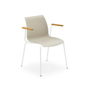 Atmacha Home & Living Armchair Beige / White Painted Metal Laser-T Armchair