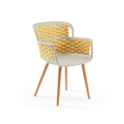 Atmacha Home & Living Armchair Beige / Yellow Eva-N Knitted Armchair