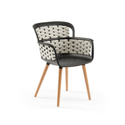 Atmacha Home & Living Armchair Black / Beige Eva-N Knitted Armchair