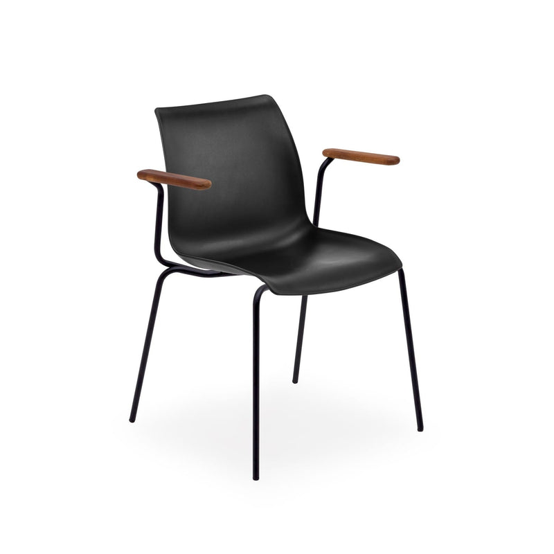 Atmacha Home & Living Armchair Black / Black Painted Metal Laser-T Armchair