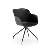 Atmacha Home & Living Armchair Black / Black Painted Metal Shell-Z Armchair