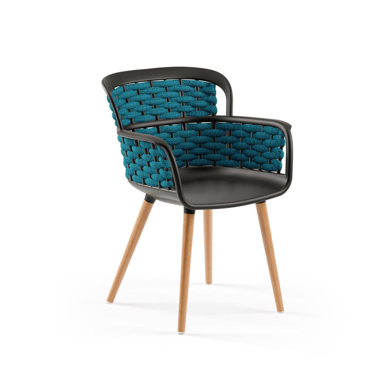 Atmacha Home & Living Armchair Black / Blue Eva-N Knitted Armchair