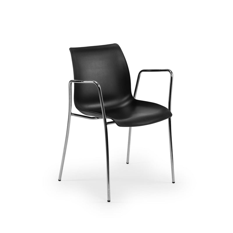 Atmacha Home & Living Armchair Black / Chrome Coated Laser-M Armchair