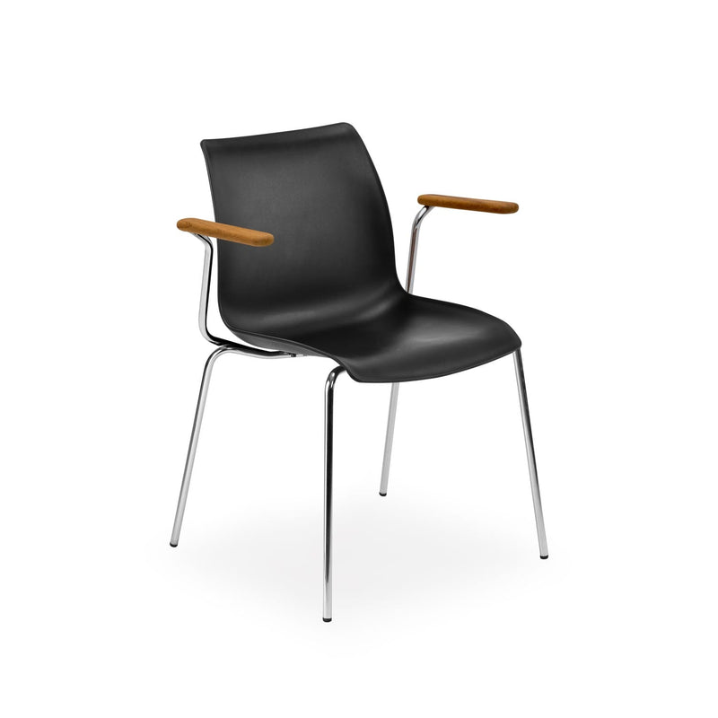 Atmacha Home & Living Armchair Black / Chrome Coated Laser-T Armchair