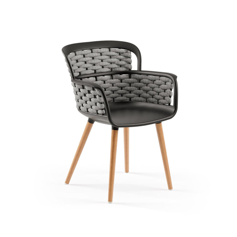 Atmacha Home & Living Armchair Black / Grey Eva-N Knitted Armchair