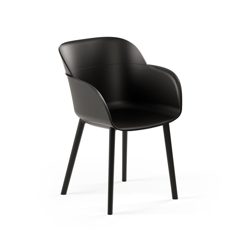 Atmacha Home & Living Armchair Black Shell-P Armchair