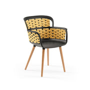 Atmacha Home & Living Armchair Black / Yellow Eva-N Knitted Armchair