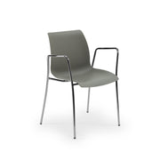 Atmacha Home & Living Armchair Cement Gray / Chrome Coated Laser-M Armchair