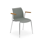 Atmacha Home & Living Armchair Cement Gray / Chrome Coated Laser-T Armchair