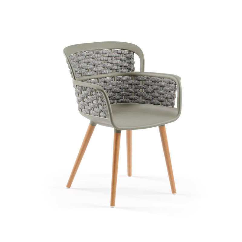 Atmacha Home & Living Armchair Cement Gray / Grey Eva-N Knitted Armchair