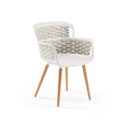 Atmacha Home & Living Armchair Ivory White / Beige Eva-N Knitted Armchair