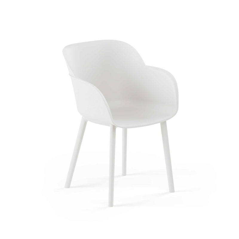 Atmacha Home & Living Armchair Ivory White Shell-P Armchair