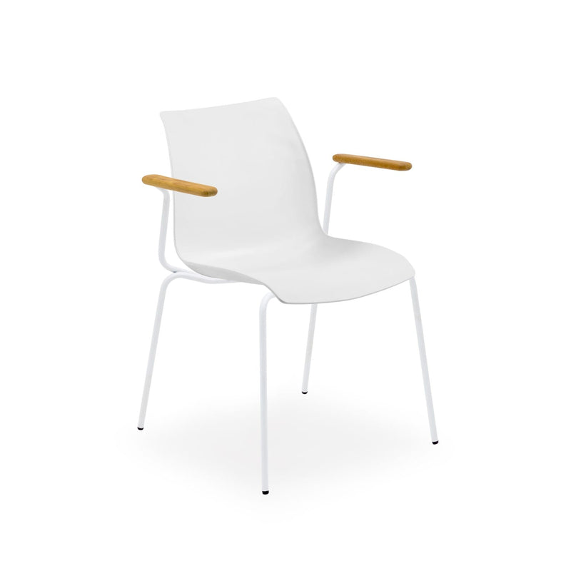 Atmacha Home & Living Armchair Ivory White / White Painted Metal Laser-T Armchair