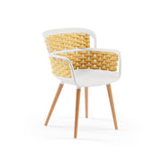 Atmacha Home & Living Armchair Ivory White / Yellow Eva-N Knitted Armchair