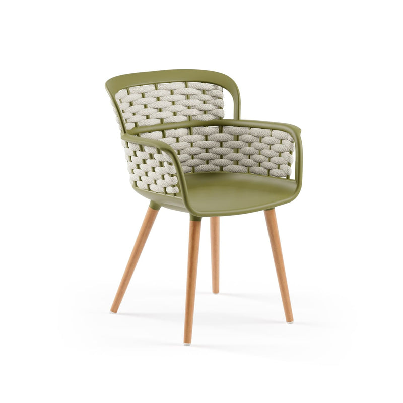 Atmacha Home & Living Armchair Khaki / Beige Eva-N Knitted Armchair