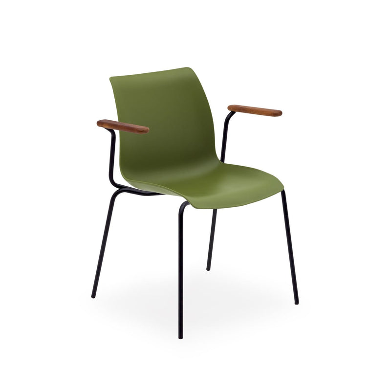 Atmacha Home & Living Armchair Khaki / Black Painted Metal Laser-T Armchair